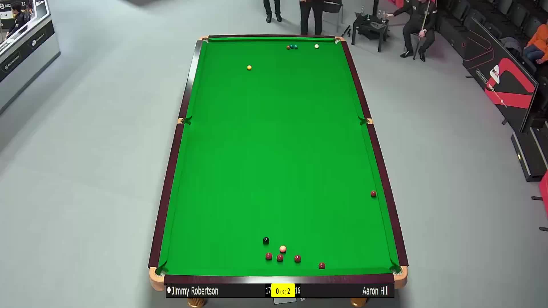 吉米·罗伯逊VS亚伦·希尔 2025斯诺克德国大师赛 清流