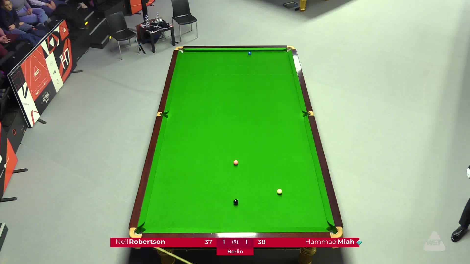 哈马德·米亚赫VS尼尔·罗伯逊 2025斯诺克德国大师赛 清流