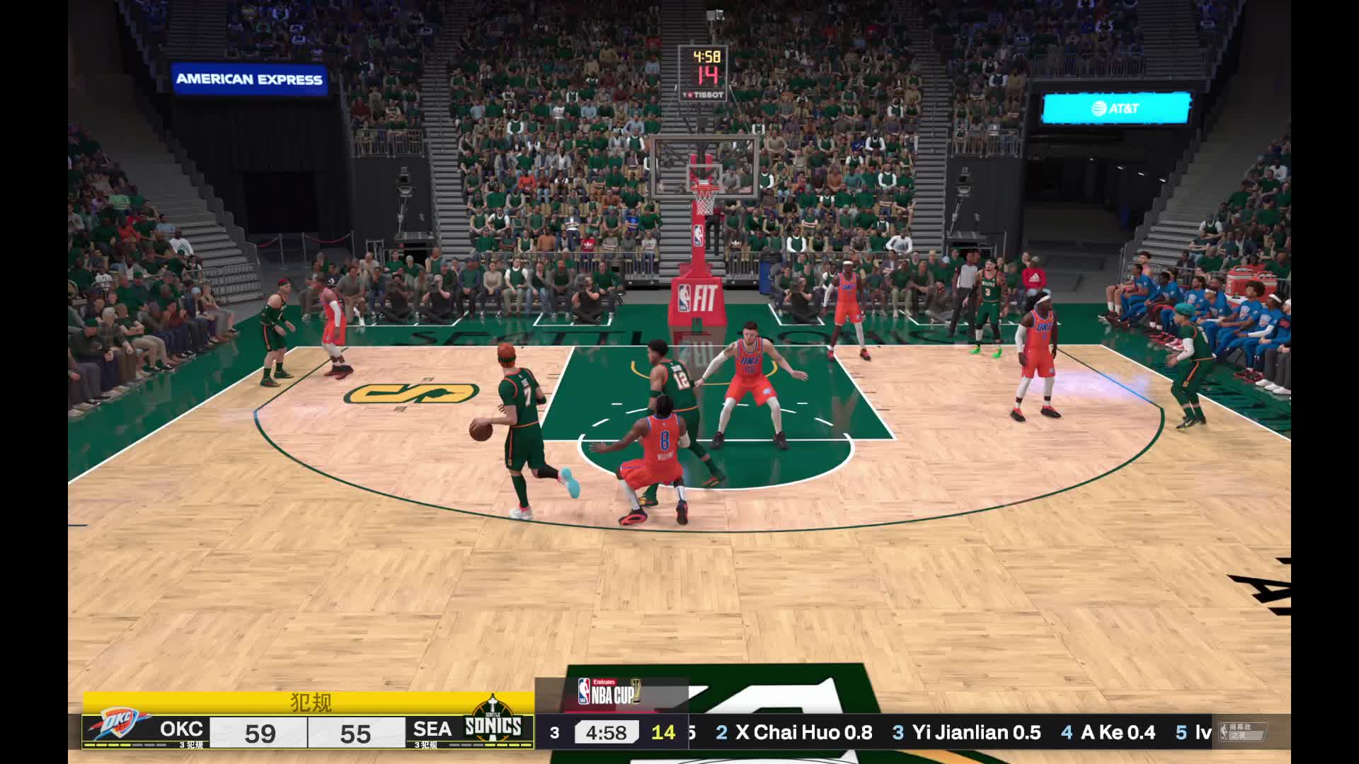 S6赛季-揭幕战 雷霆vs超音速 95-86