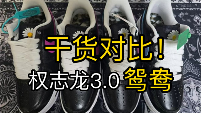 【小白必看】新配色权志龙3.0鸳鸯全方位细节对比测评！教你完美避坑，挑选指南！