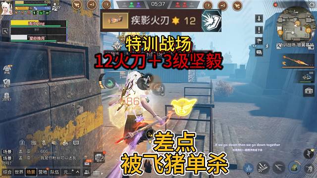 12火刀＋3级坚毅无惧T0配置特训差点被飞猪单杀