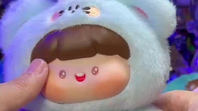 肉肉酱毛茸茸搪胶脸毛绒#肉肉酱 #毛绒挂件 #毛绒玩具 #大人也要玩玩具