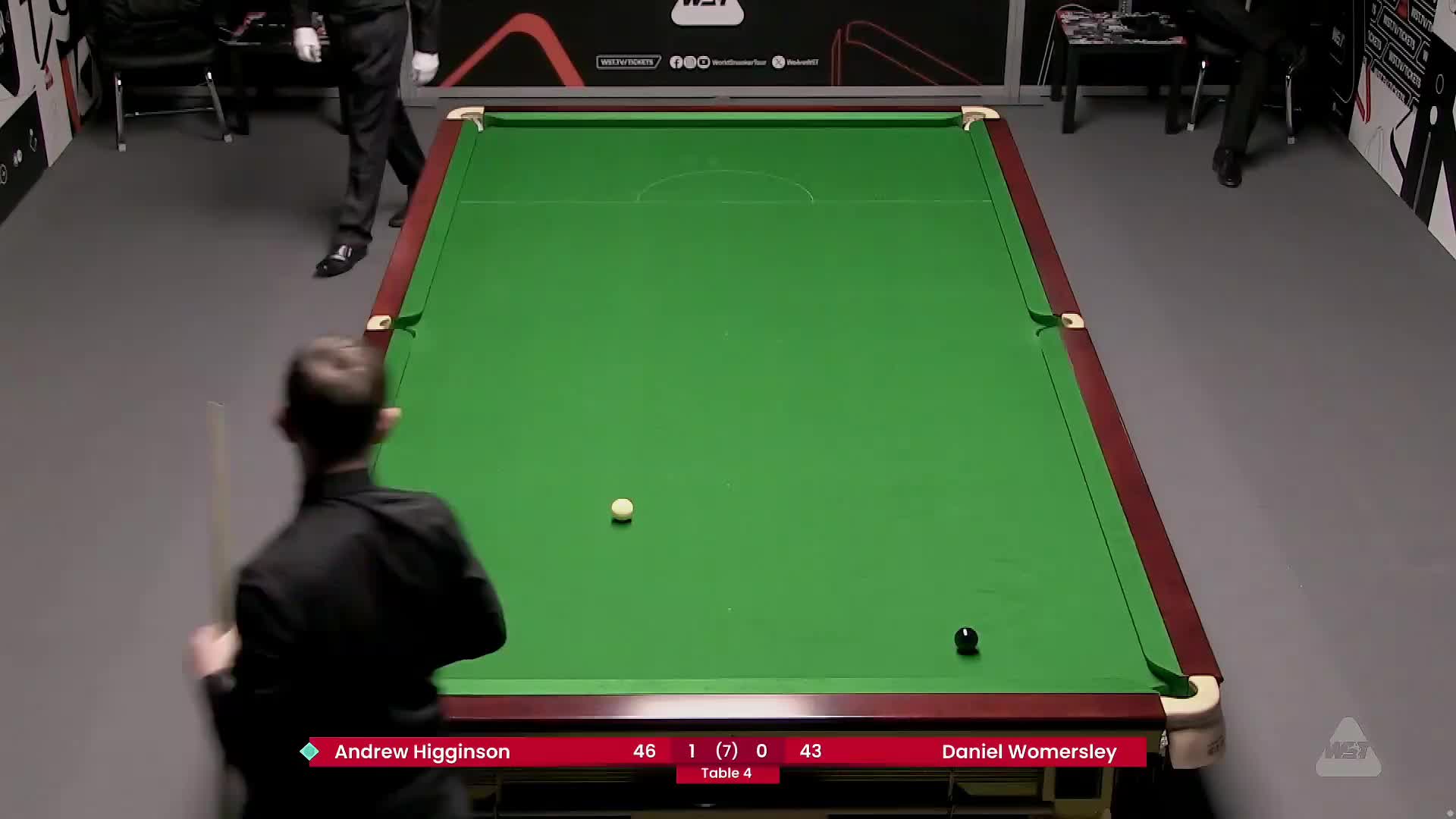 安德鲁·希金森VS丹尼尔·沃莫斯利 2025斯诺克威尔士公开赛资格赛 清流