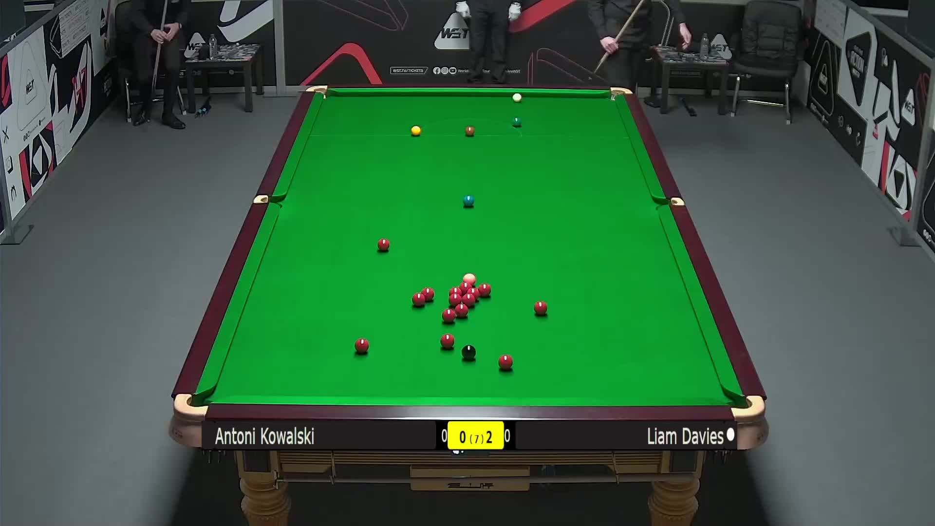 安东尼·科瓦斯基VS利亚姆·戴维斯 2025斯诺克威尔士公开赛资格赛 清流