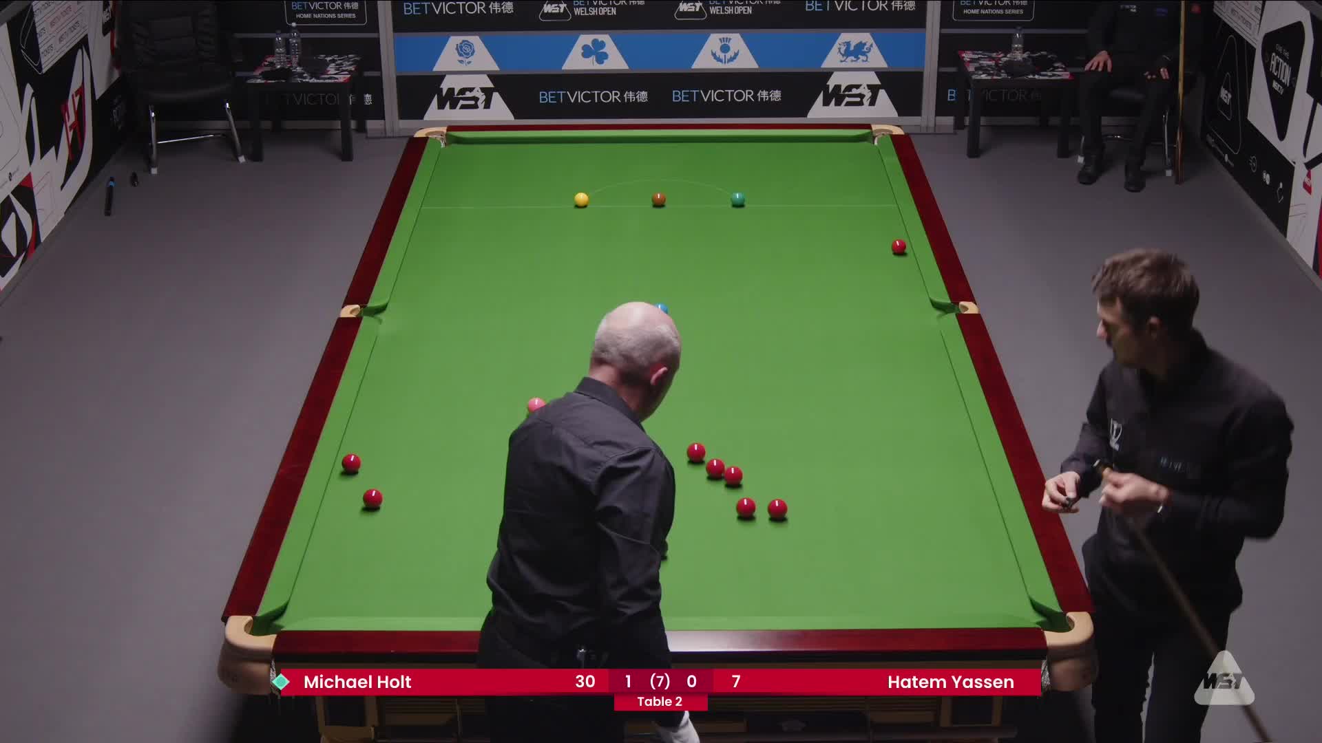 迈克尔·霍尔特VS哈特姆·亚辛 2025斯诺克威尔士公开赛资格赛 清流