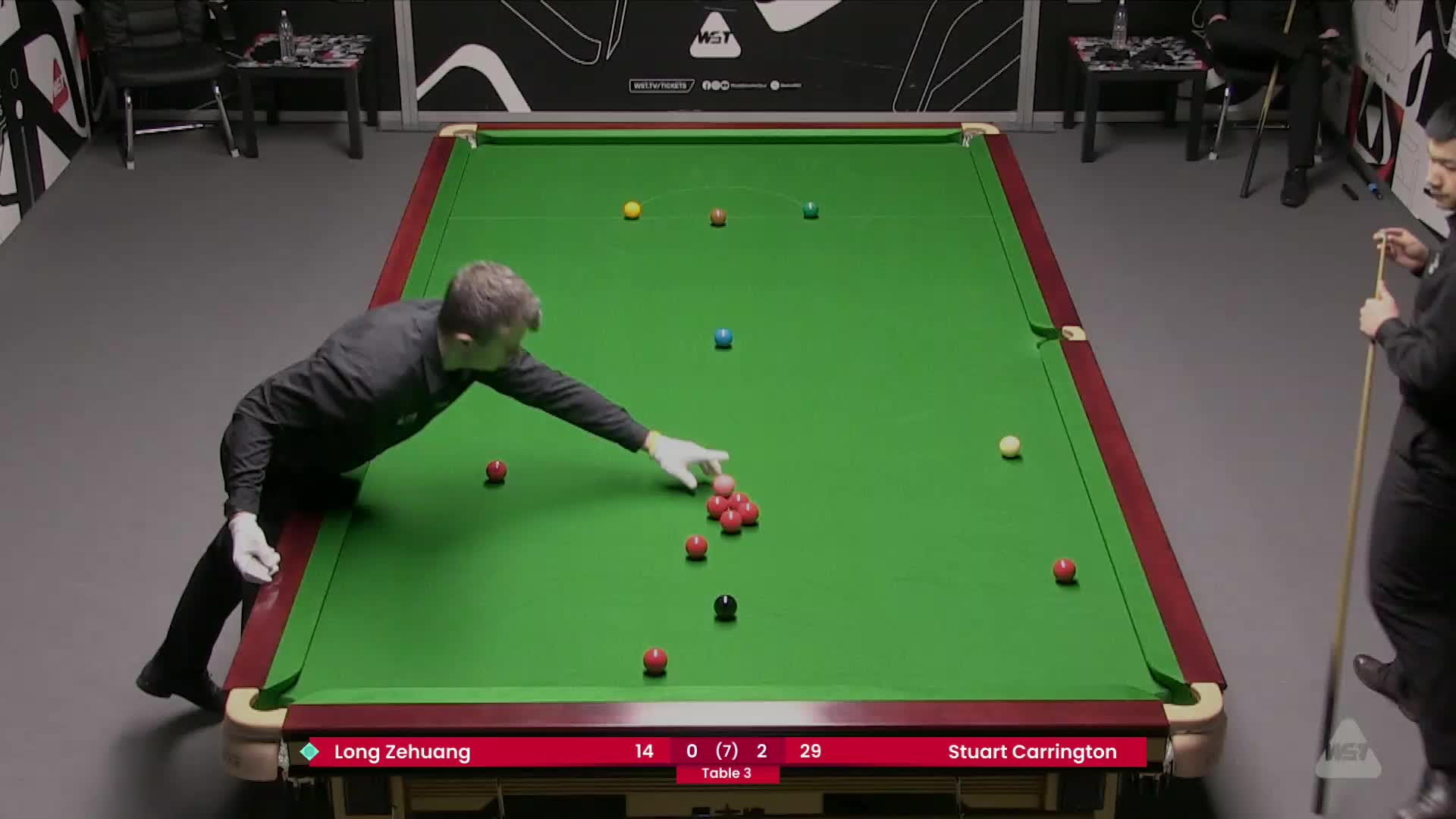 龙泽煌VS斯图尔特·卡灵顿 2025斯诺克威尔士公开赛资格赛 清流