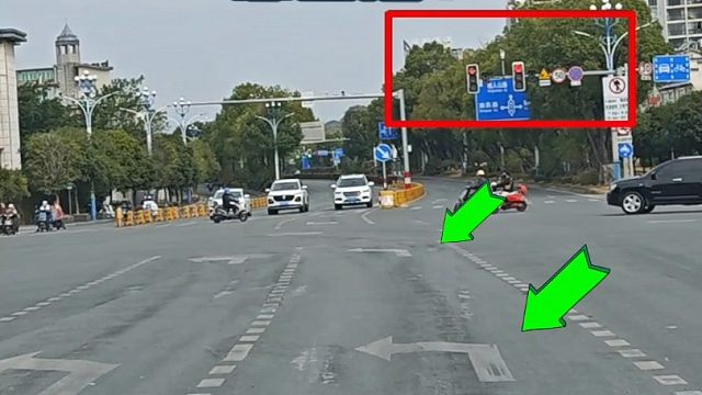 新手上路不懂走左转待转区，斯令现场演示