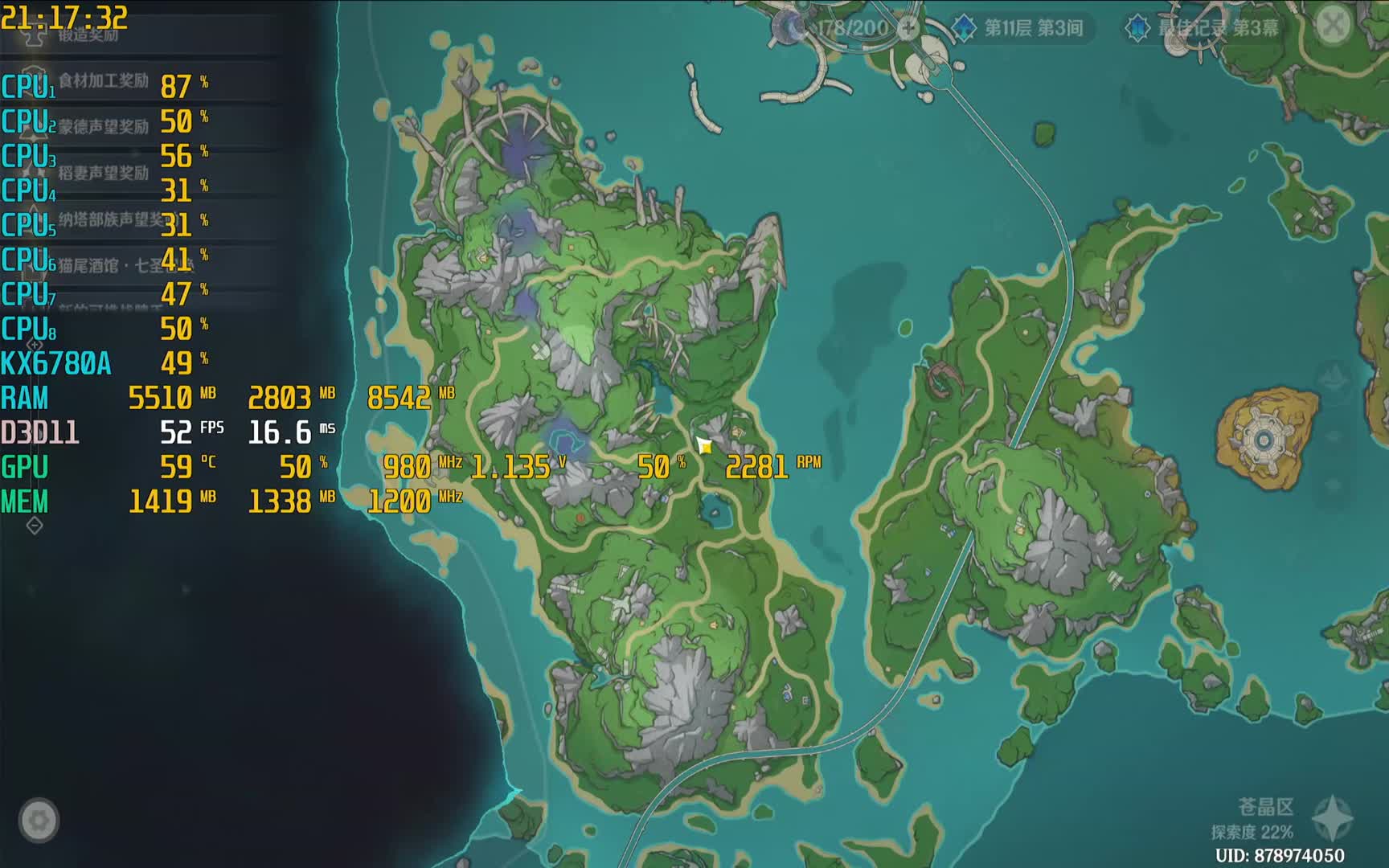 HP268国产CPU主机大战原神5.3高画质周四日常