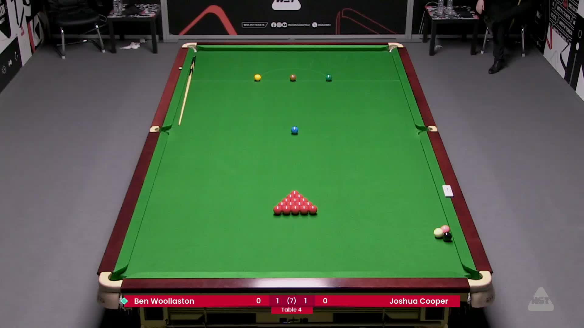 本·沃拉斯顿VS约书亚·库珀 2025斯诺克威尔士公开赛资格赛 清流