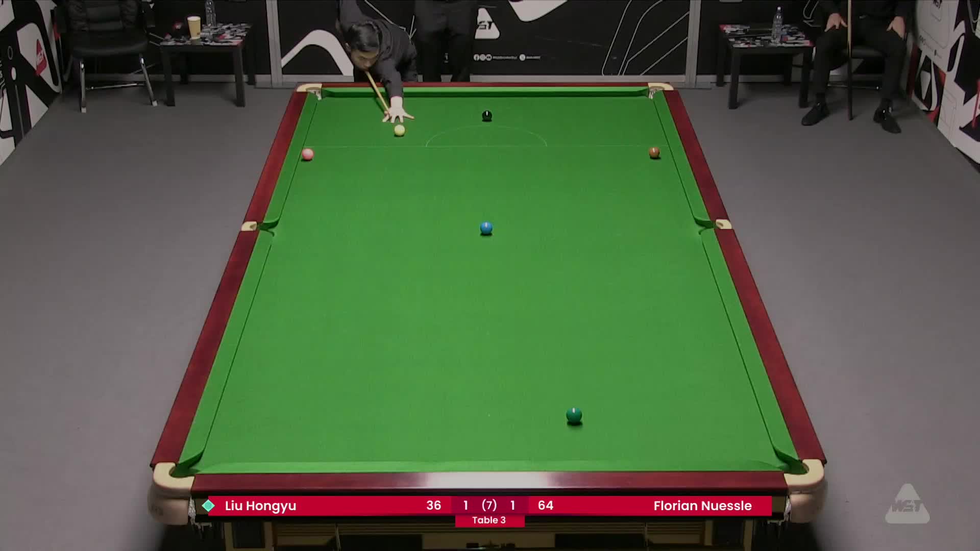 刘宏宇VS弗洛里安·努斯勒 2025斯诺克威尔士公开赛资格赛 清流