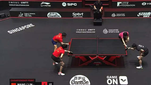 这种质量，只要上了台就是得分的，不需要回头男双从开始到结束，这一站到夺冠，打了最多的最多的倒地爆冲，