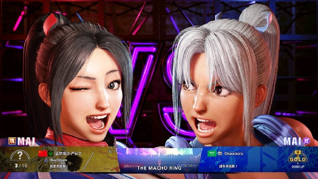 SF街霸6 严安之VS阿拉伯玩家 首次使用火舞非常顺利