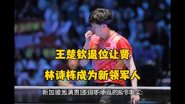 王楚钦被林诗栋反超成为新的世界第一