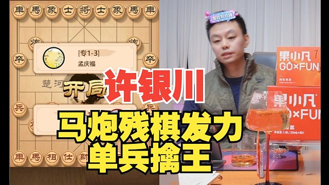 许银川马炮残棋发力，单兵擒王