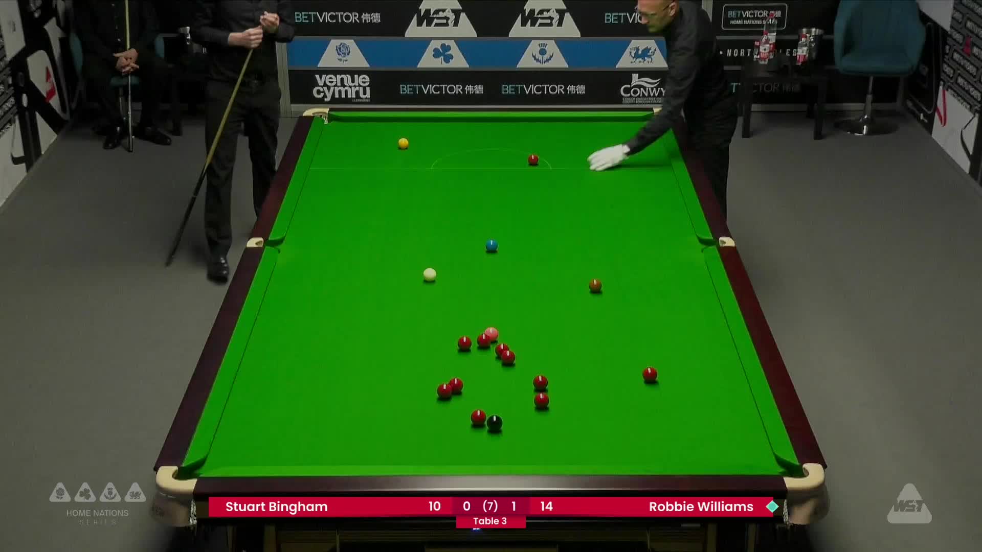 斯图尔特·宾汉姆  VS  罗比·威廉姆斯  2025斯诺克威尔士公开赛资格赛 清流