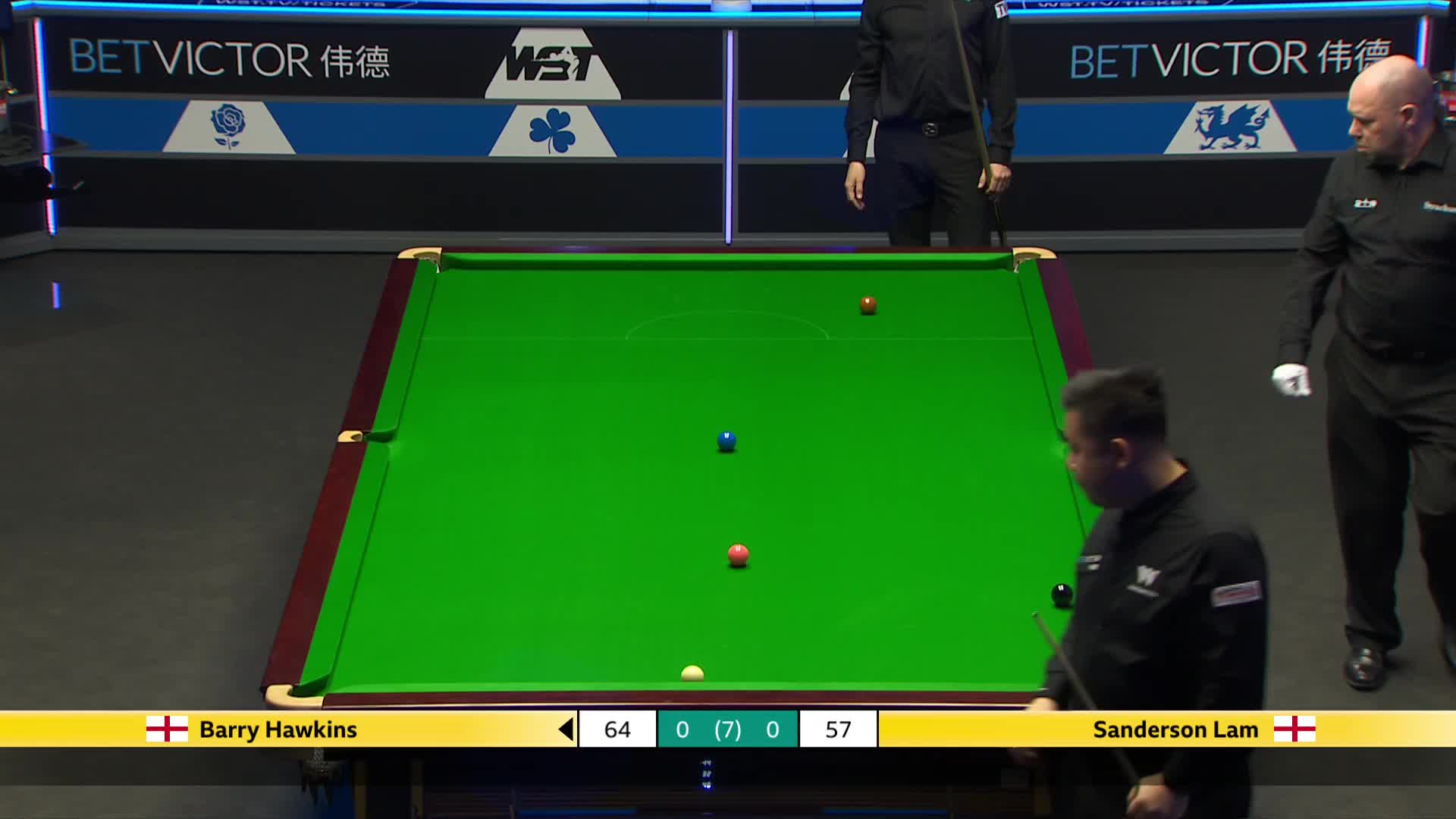 巴里·霍金斯  VS  林杉峰 2025斯诺克威尔士公开赛资格赛 清流