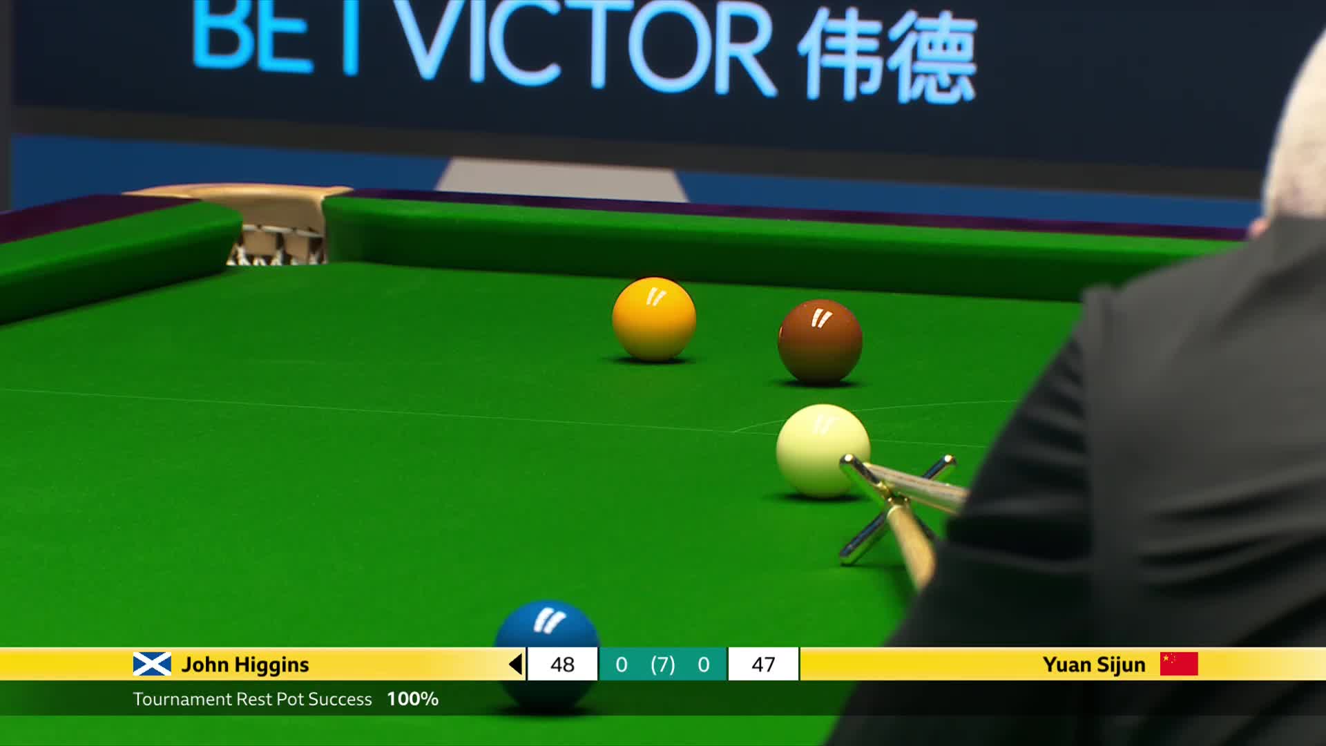 约翰·希金斯VS袁思俊  2025斯诺克威尔士公开赛 清流