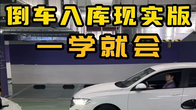 现实版倒车入库就是这么简单，新手一看就会！ #驾驶技巧 #日常倒车技巧 #新手上路 #考驾照 #每天