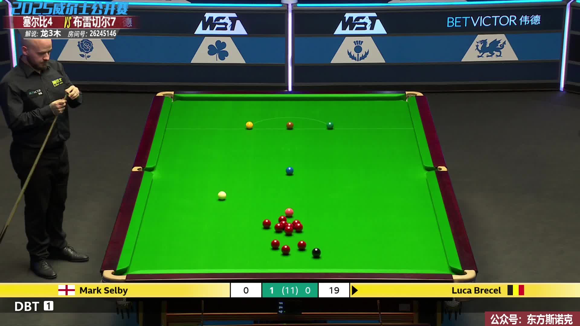 卢卡·布雷切尔VS马克·塞尔比 2025斯诺克威尔士公开赛 三木解说 下半场