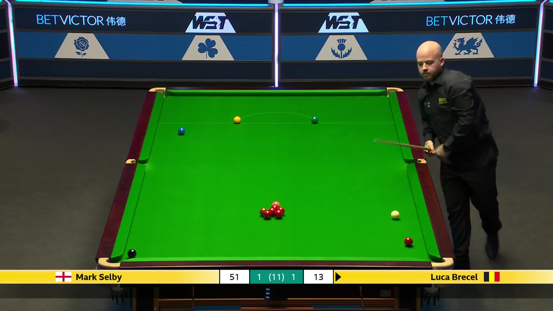 卢卡·布雷切尔VS马克·塞尔比 2025斯诺克威尔士公开赛 清流