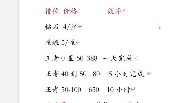 王者荣耀代练代打价格表，小国标，金标，巅峰赛，荣耀王者，都能打，有需要的板板可以私聊详谈，同行点赞即