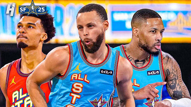 NBA全明星决赛比赛集锦：奥尼尔OG队vs巴克利国际队，最终奥尼尔队41-25战胜巴克利队夺魁​​​