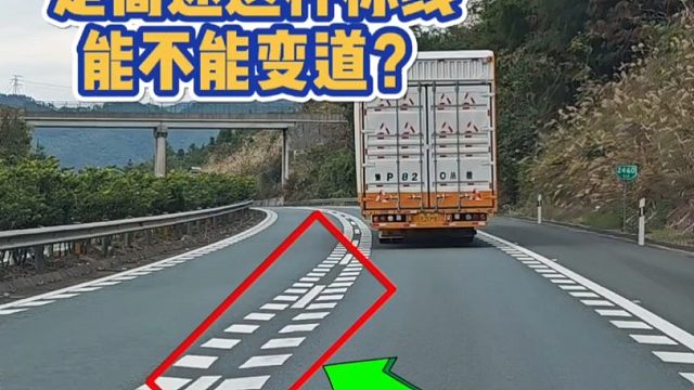 这种标线能不能变道？新手朋友要明白