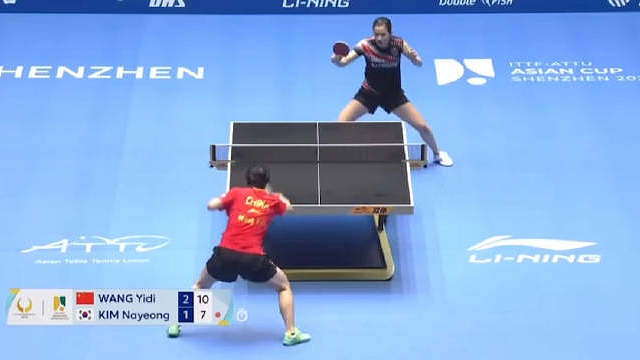 大迪好样的！乒乓球亚洲杯女单首轮，王艺迪稳扎稳打，以11-6、11-8、6-11、11-7的比分3-