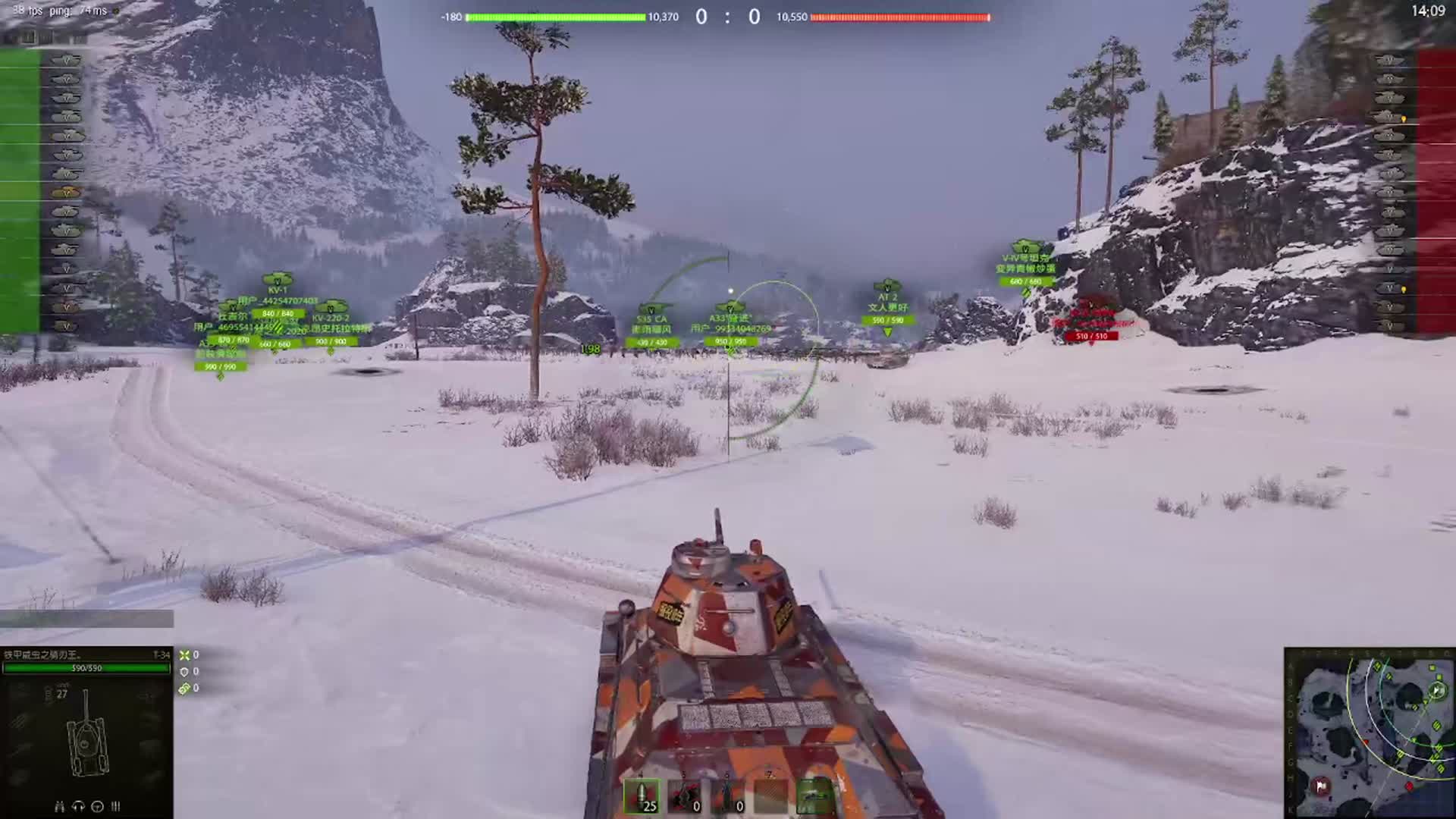 坦克世界-T-34坦克上弹速度非常快