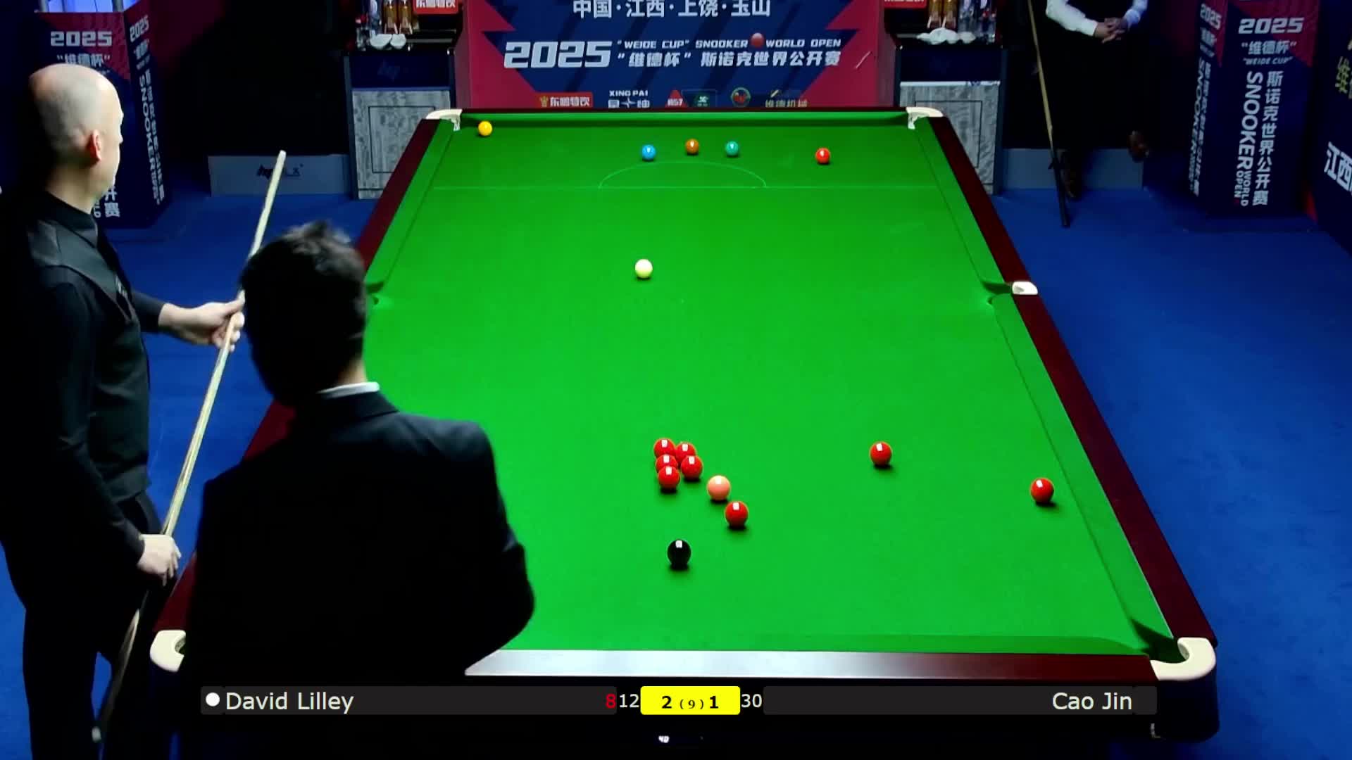 大卫·利利VS曹金 2025斯诺克世界公开赛 清流
