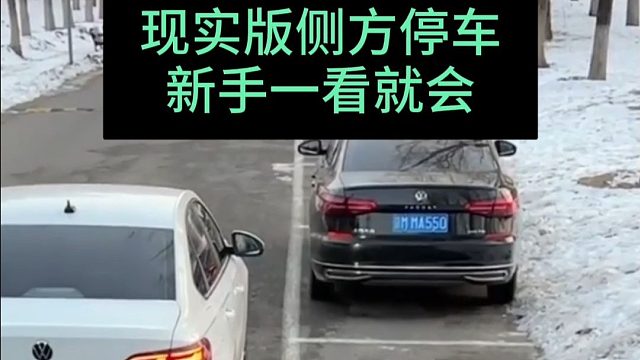 新手一看就会的侧方停车方法