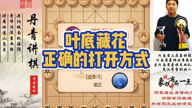 叶底藏花正确的打开方式！如何快速提升象棋水平系统学棋？如何学习布局、中局、残局？少走弯路，真心教棋，