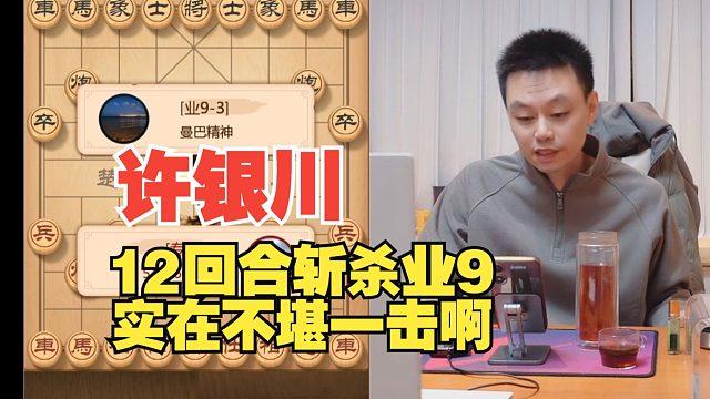 许银川12回合斩杀业9，实在是不堪一击