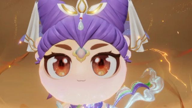 灵宝的活动今天结束了，这是我的小灵宝，最后的样子了，最可惜的是没抽到好看的头发