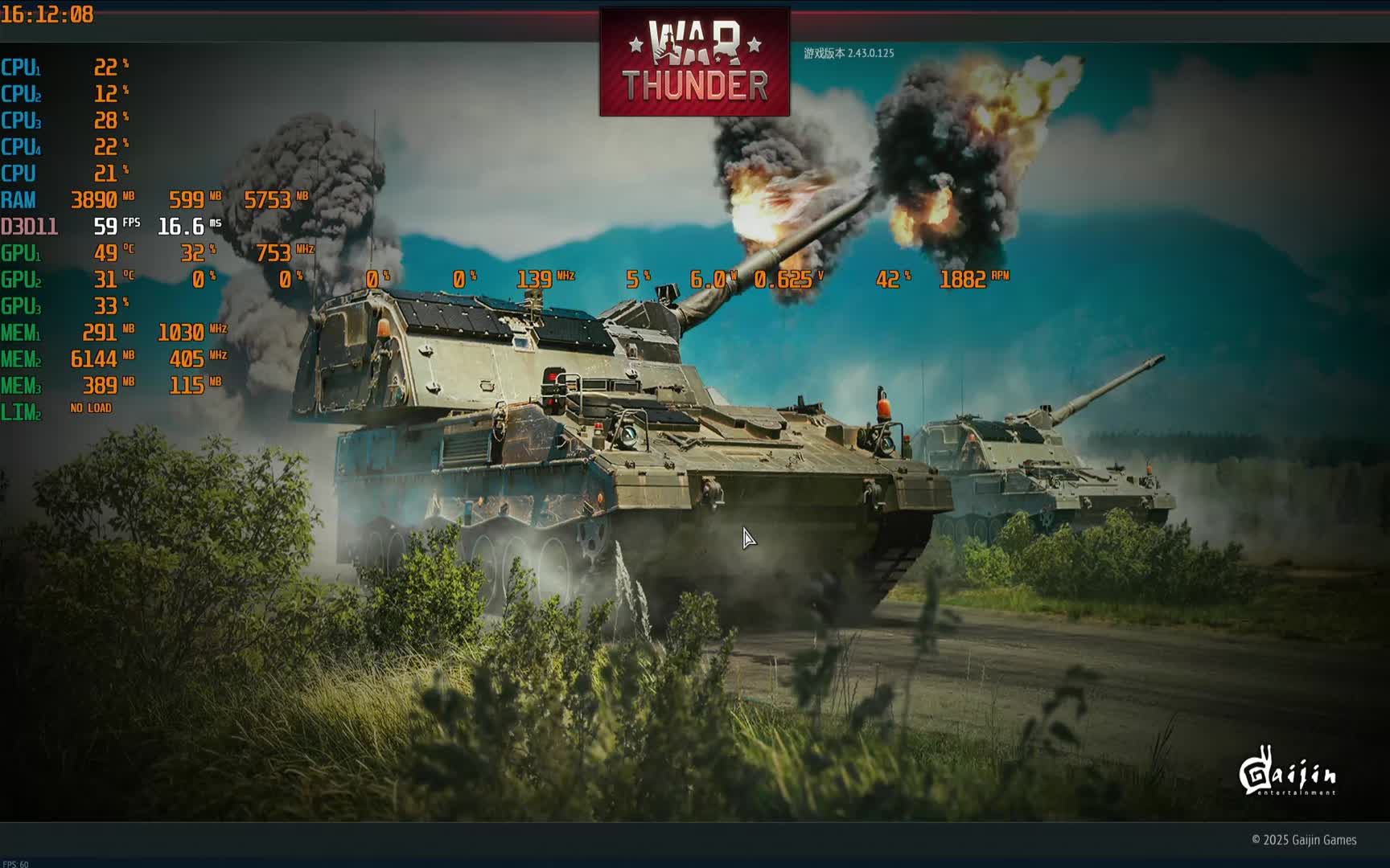 A12 9800单U大战战争雷普