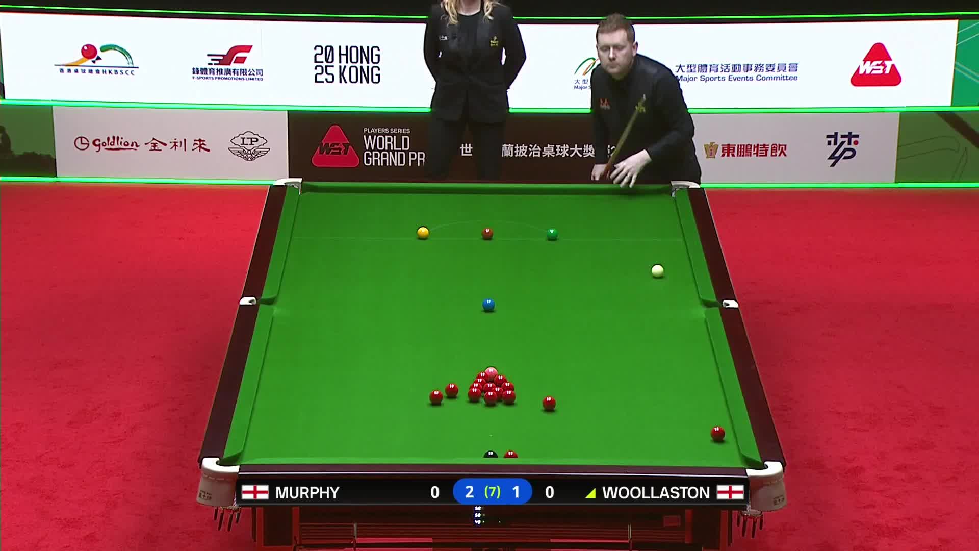 肖恩·墨菲VS本·沃拉斯顿 2025斯诺克世界大奖赛 清流