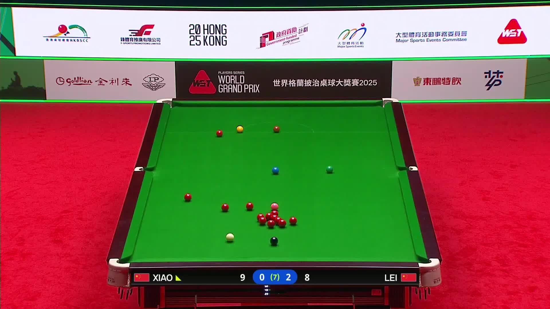 肖国栋VS雷佩凡 2025斯诺克世界大奖赛 清流