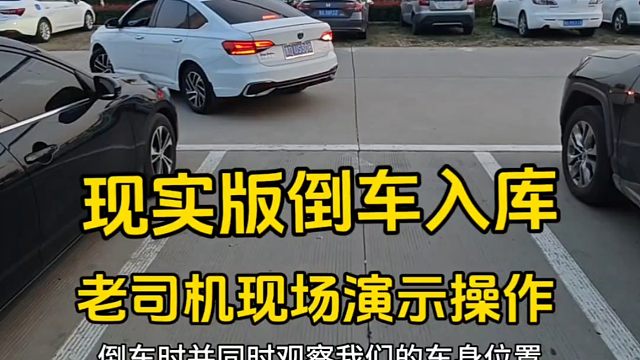 现实版倒车库，老司机现场演示操作，新手一看就会