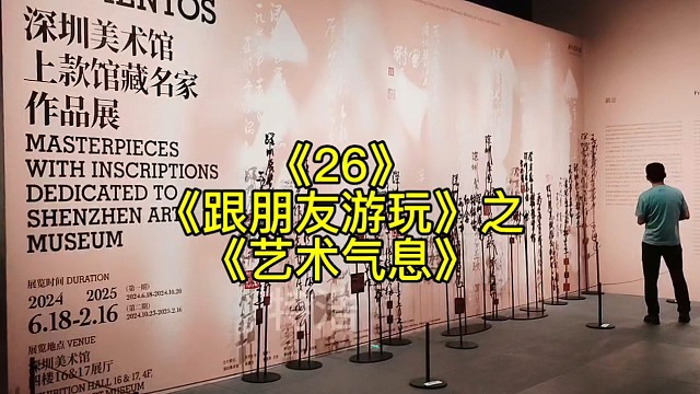 跟朋友游玩26之艺术气息，用最大的勇气打出来，深圳美术馆厉害