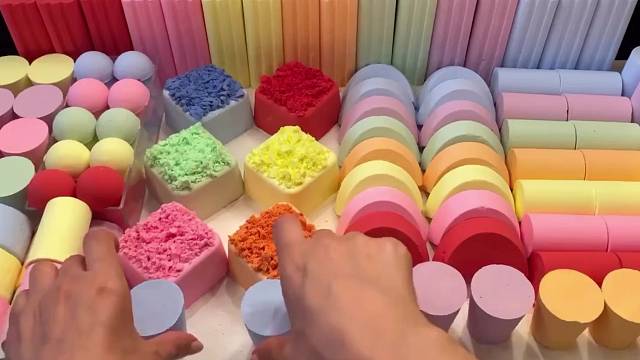 马卡龙颜色解压视频