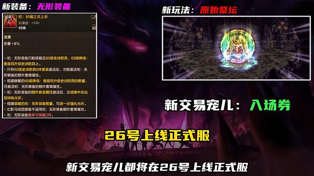 现阶段长草期结束！新玩法、新装备、新材料上线。