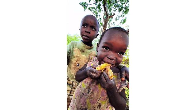 嘟嘟大厨的主要调味品：一把粗盐