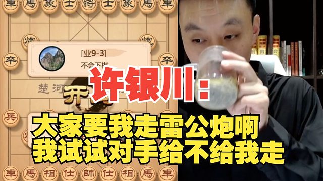 许银川：大家要我走雷公炮龟背炮啊？我试试