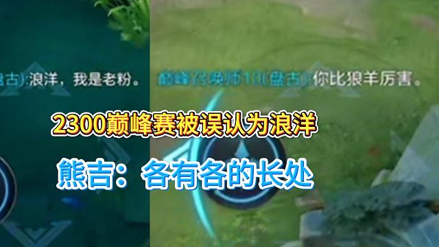 2300巅峰玩程咬金被大国盘古误认为是浪洋