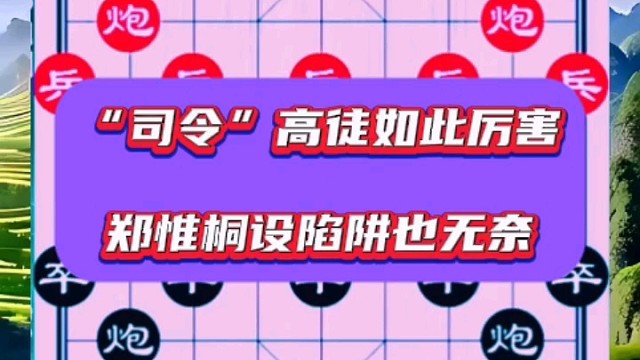 郑惟桐设陷阱也无奈，“司令”高徒如此厉害