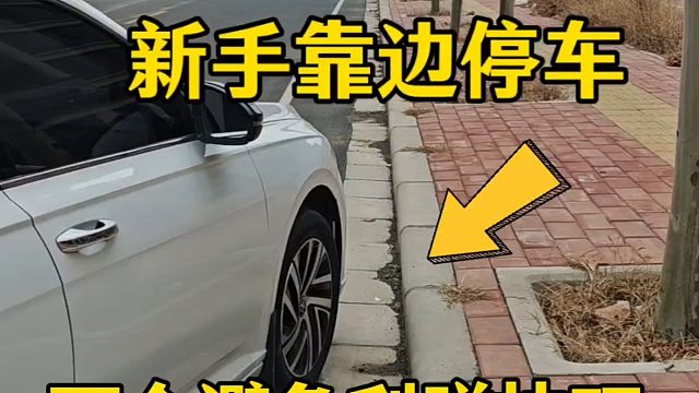 新手靠边停车，两个避免刮蹭技巧，学会以后提升车感