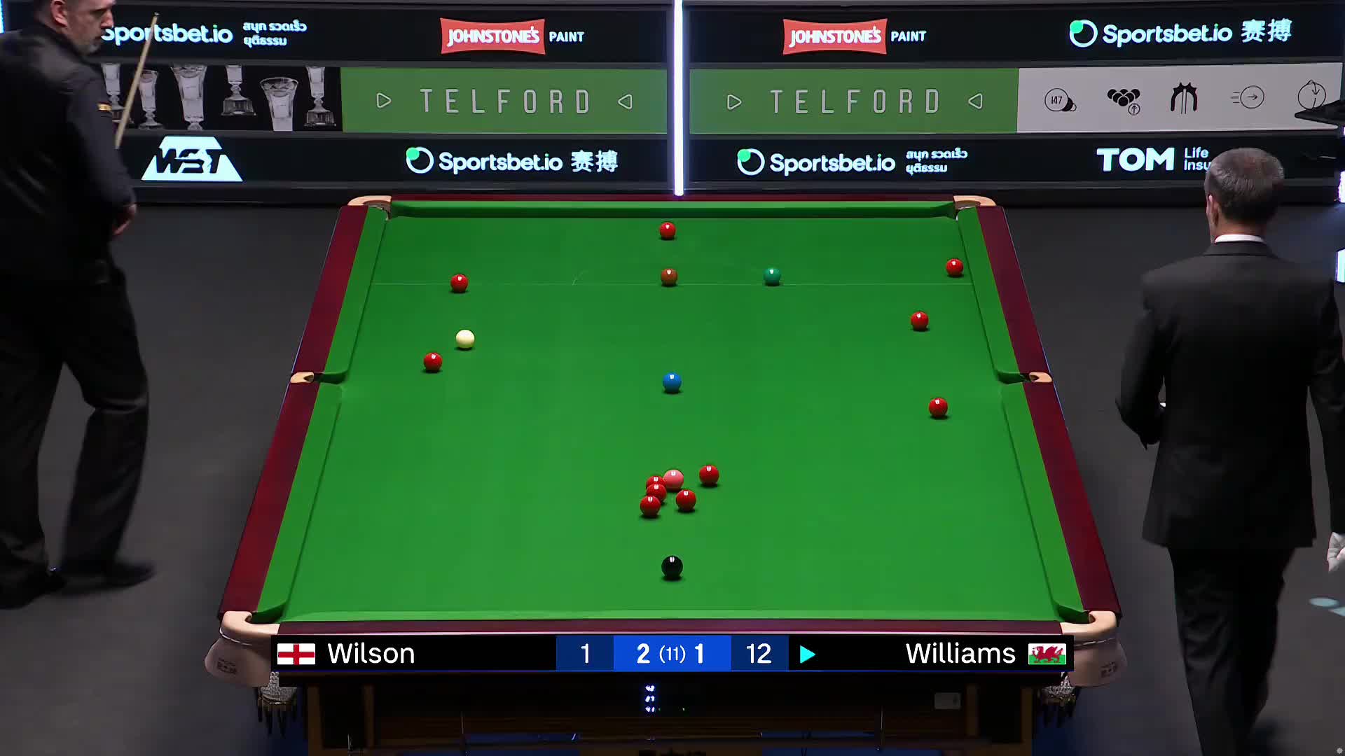 马克·威廉姆斯VS凯伦·威尔逊 2025斯诺克球员锦标赛 清流