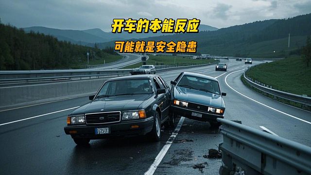 开车的本能反应，可能就是安全隐患，要刻意改掉