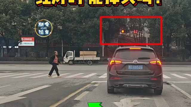 老司机来说说，红灯时能不能掉头？你越过斑马线了吗？