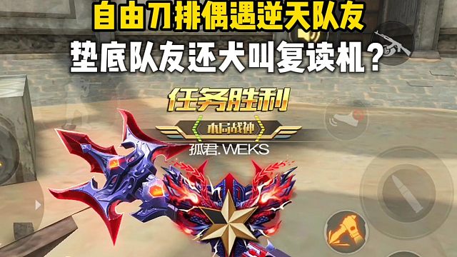 当你遇到这样的队友，你会怎么做？可以评论区下方留言哦，也是给大家带来了一期蓄力刀方天五连杀的小素材，